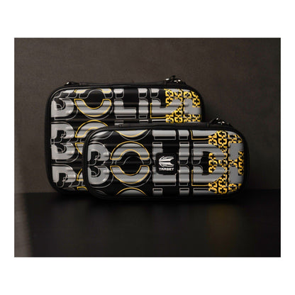 Side profile of the compact Takoma Bolide dart wallets showing the secure zipper and slim design.