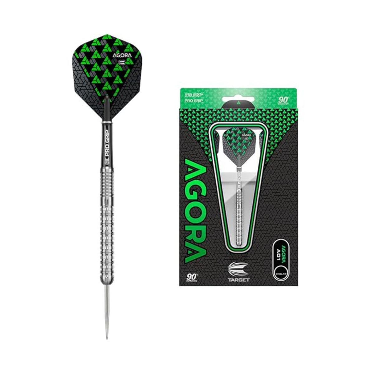 Target Agora 90% Tungsten Steel Tip Darts | Milled Grip | Kingston ...