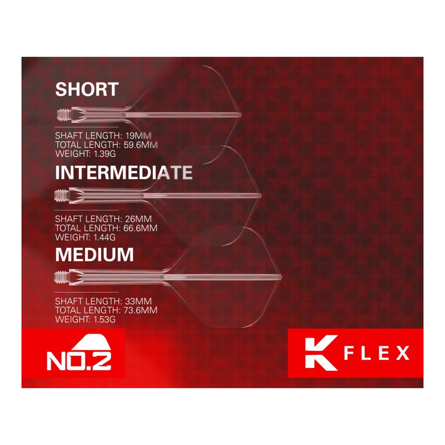 Target K-Flex No.2 - Black | Integrated Flight & Shaft System