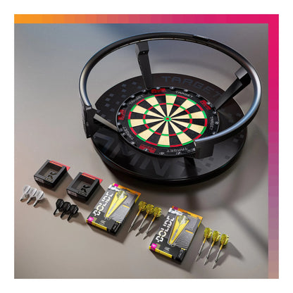 ull packaging box content of Target Darts Omni Ultimate Home Set Up