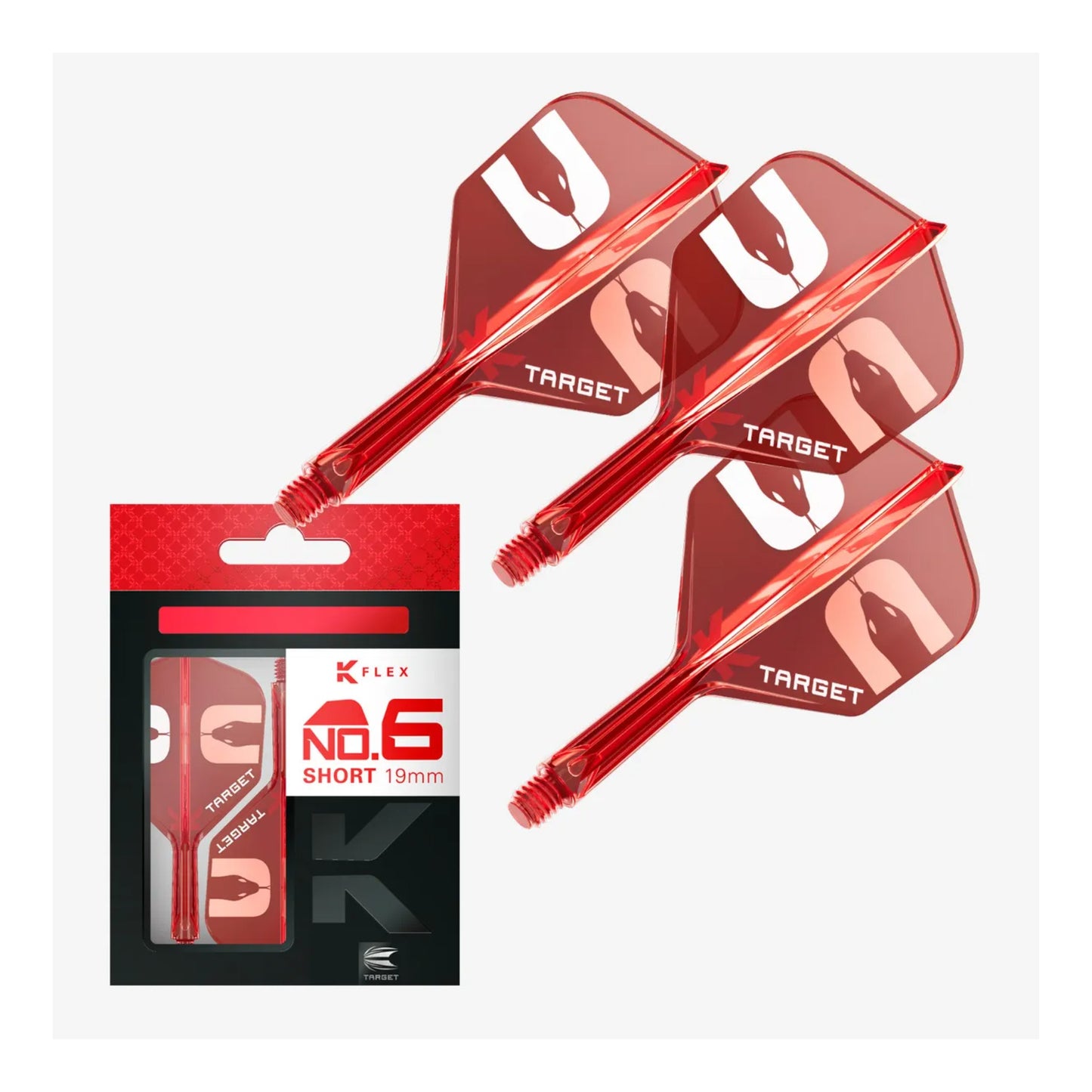 The Asp K-Flex No.6 integrated flight and shaft system in red