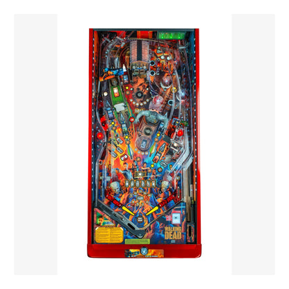 Limited Edition Stern Pinball. Pinball machine themed after 'The Walking Dead' on a white background