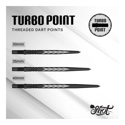 Tribal Weapon Steel Tip Turbo Points - Black