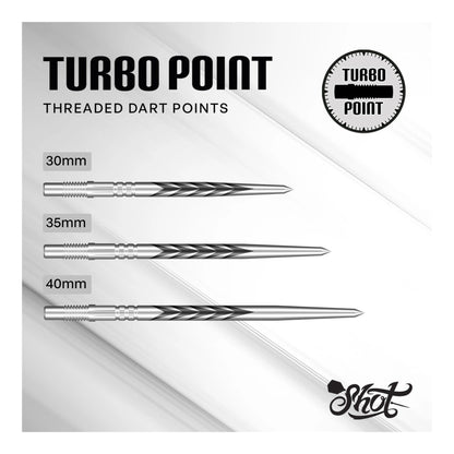 Shot Tribal Weapon Steel Tip Turbo Points - Silver