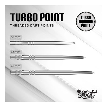 Turbo Steel Tip Dart Point - Silver