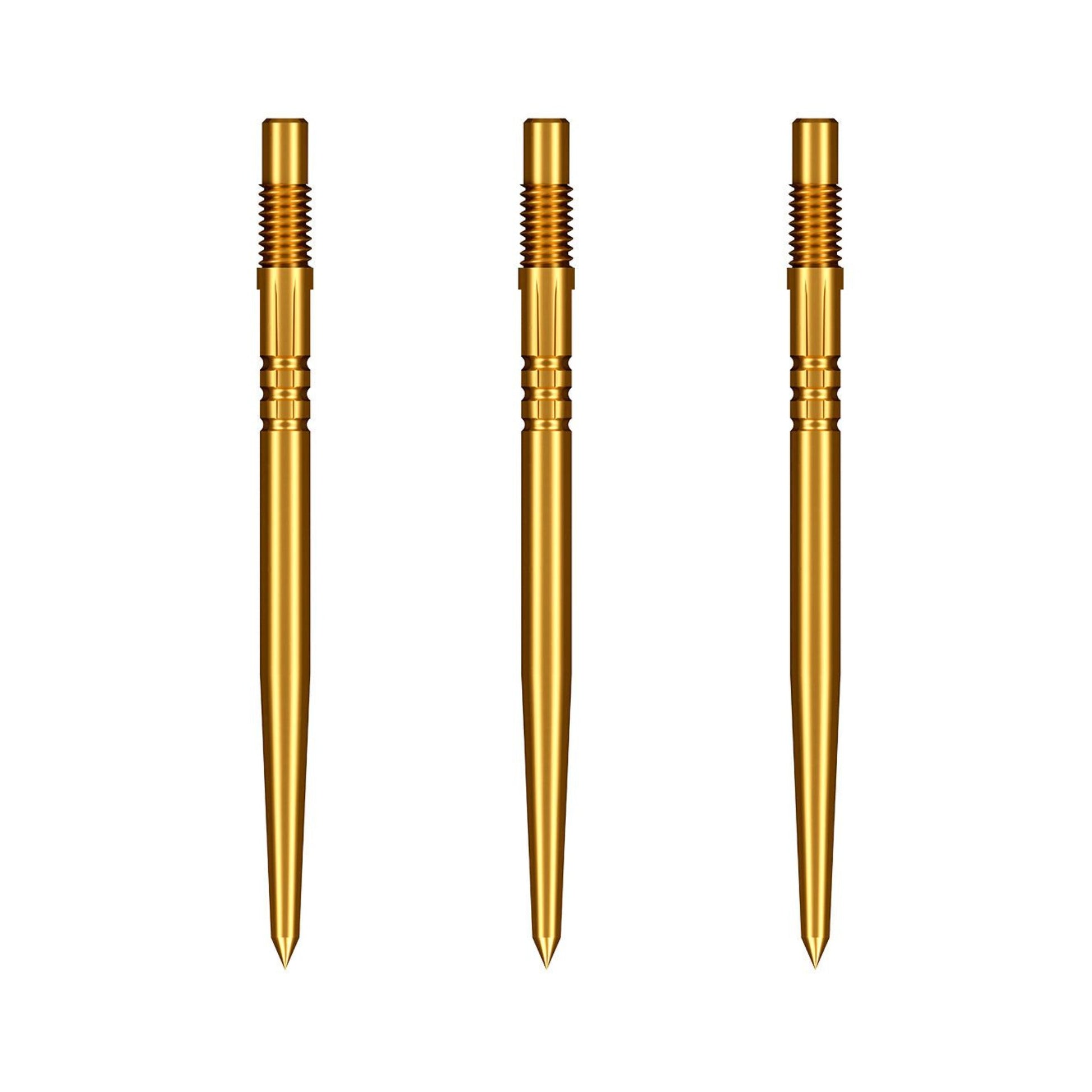 Gold turbo steel tip dart points