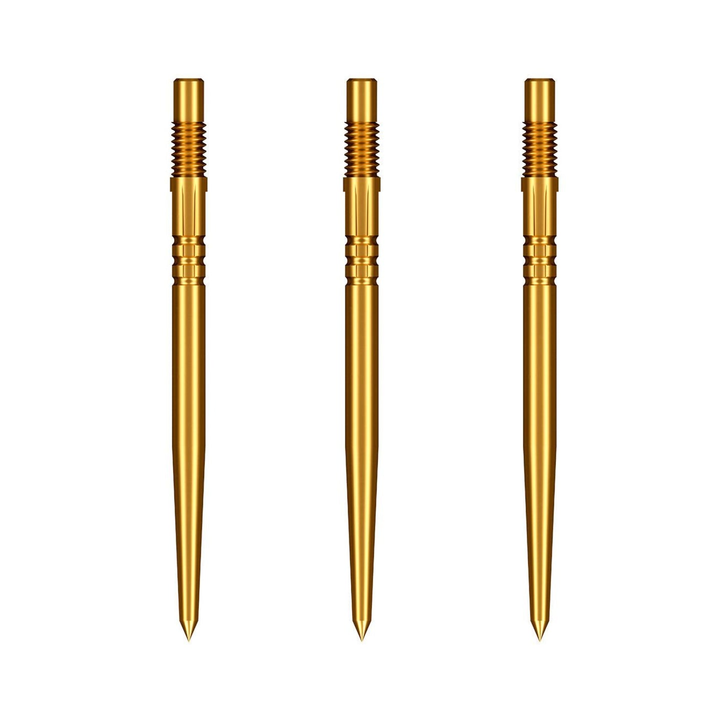 Gold turbo steel tip dart points