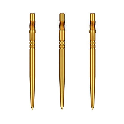 Gold turbo steel tip dart points