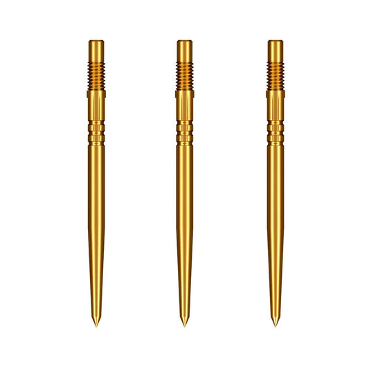 Gold turbo steel tip dart points