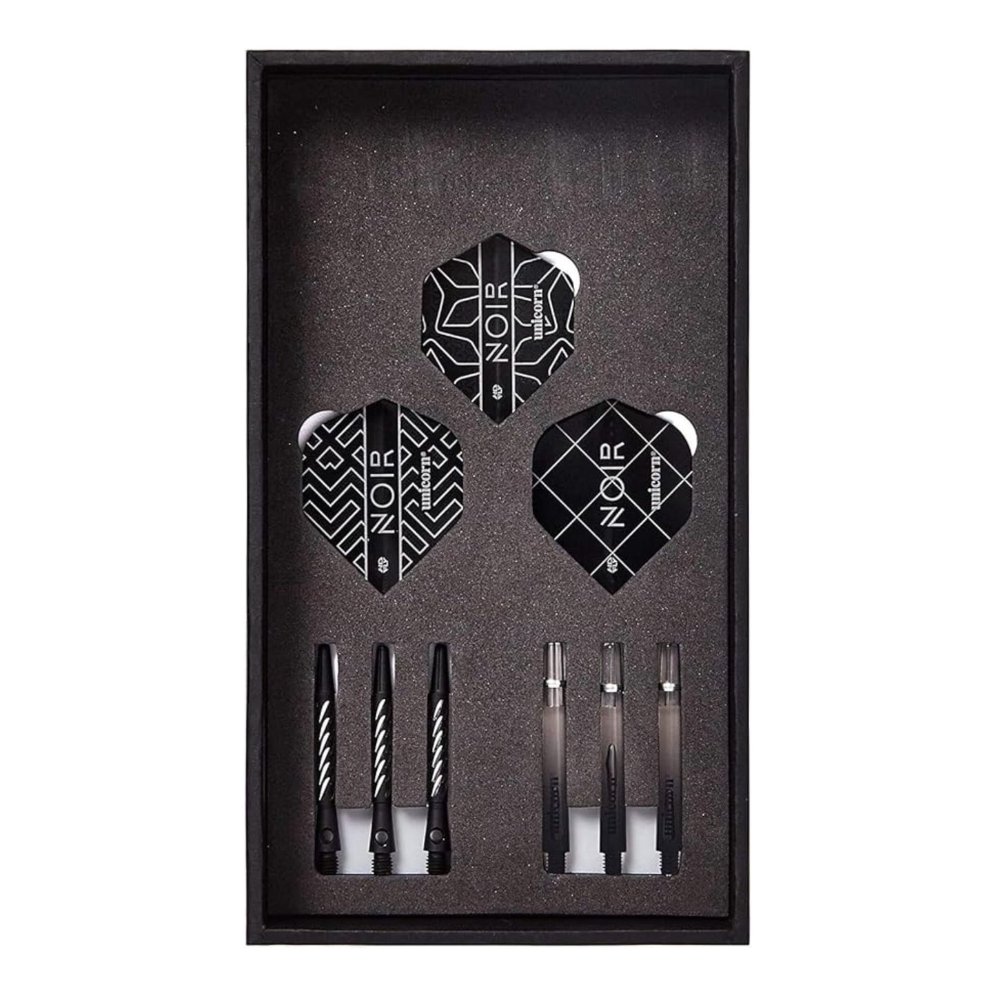 Unicorn Noir Kim Huybrechts 90% Tungsten dart set package