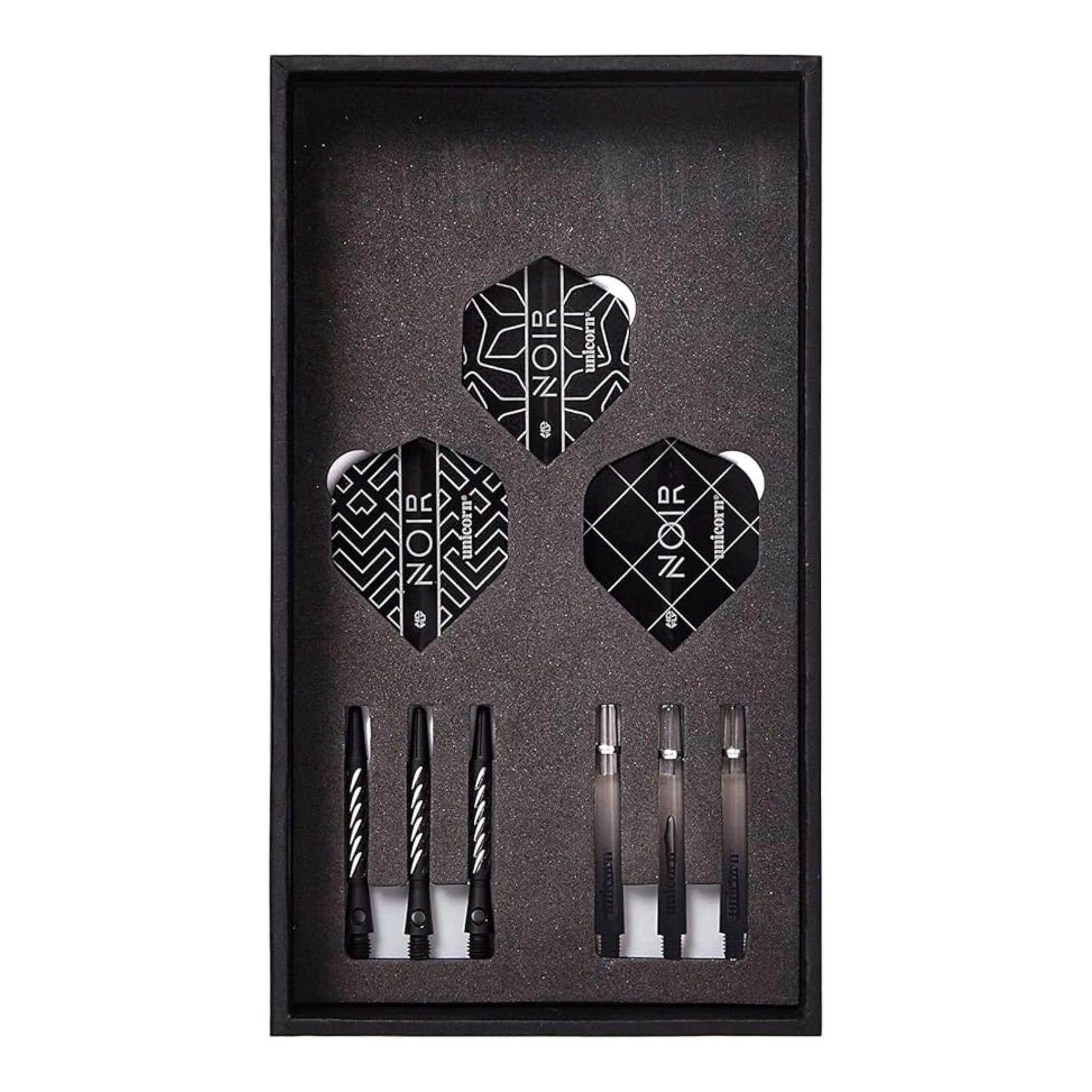 Unicorn Noir Kim Huybrechts 90% Tungsten dart set package