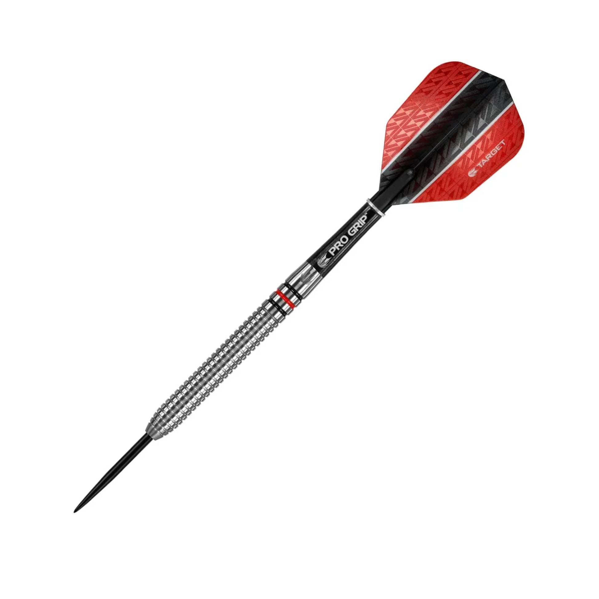 Target Vapor 8 05 dart barrel detail showing black and red radial grooves