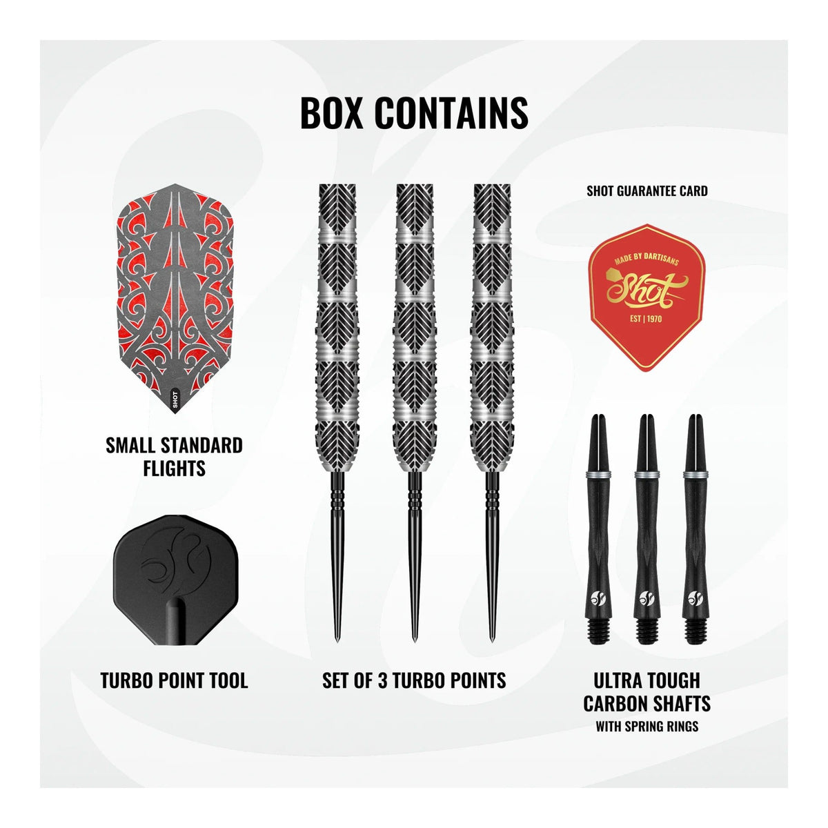Shot Warrior Awe Turbo Point 90% Tungsten Steel Tip Darts