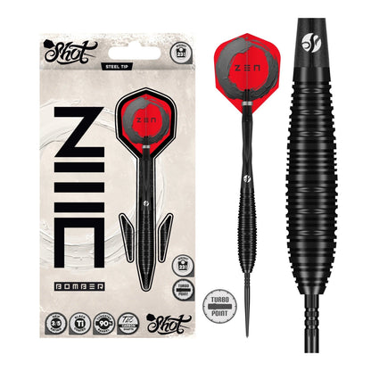 Set of three Zen Bomber 90% Tungsten steel tip darts