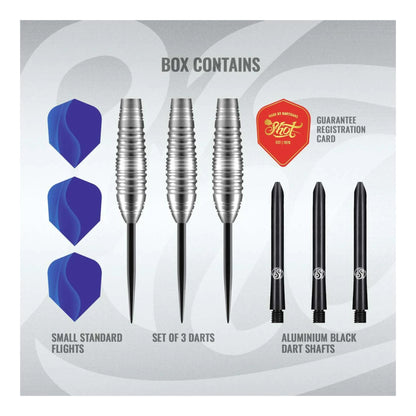 Zen Budo Steel Tip Dart Set 80% Tungsten full kit with flights and shafts