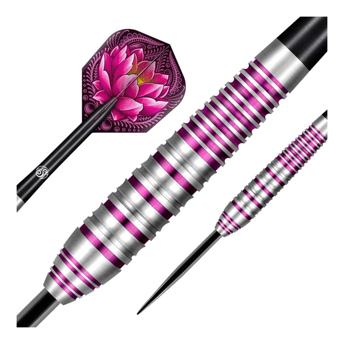 Close up of Rosebomb PCT coating and ring grip on Zen Juji tungsten barrel