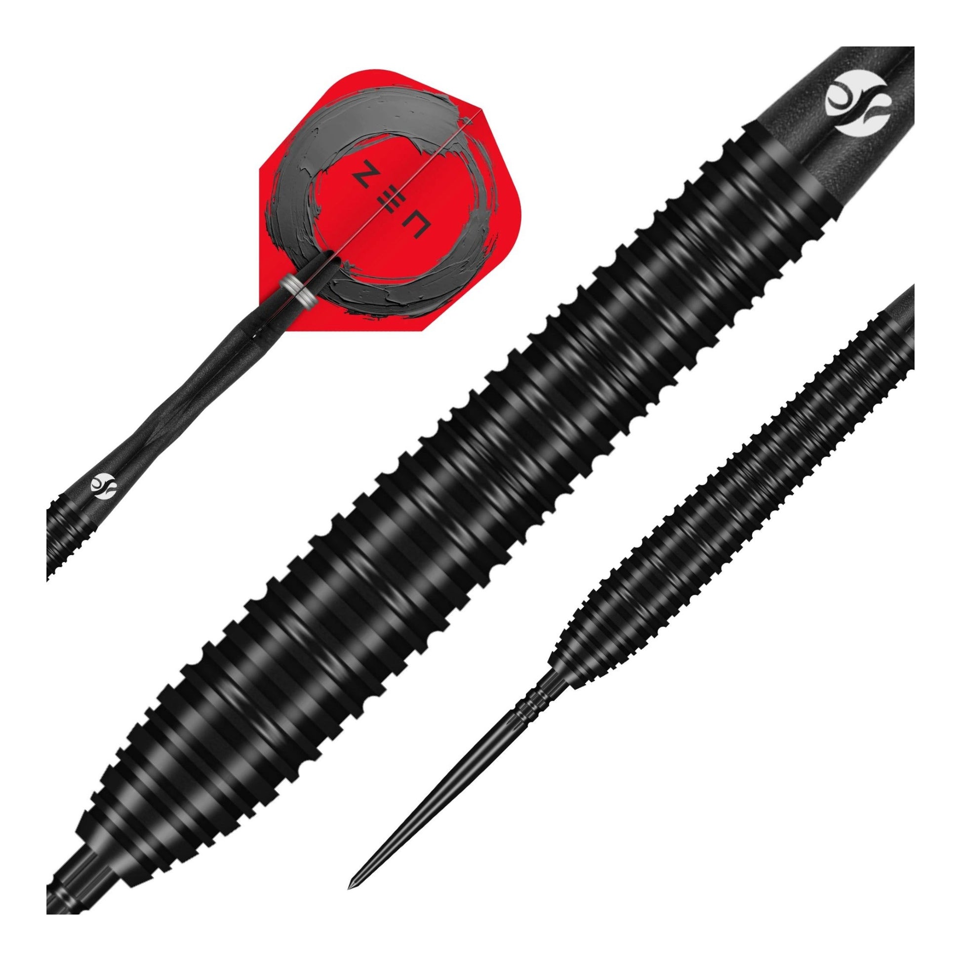 Close up of the Zen Torpedo 90% tungsten barrel highlighting the ring grip styling