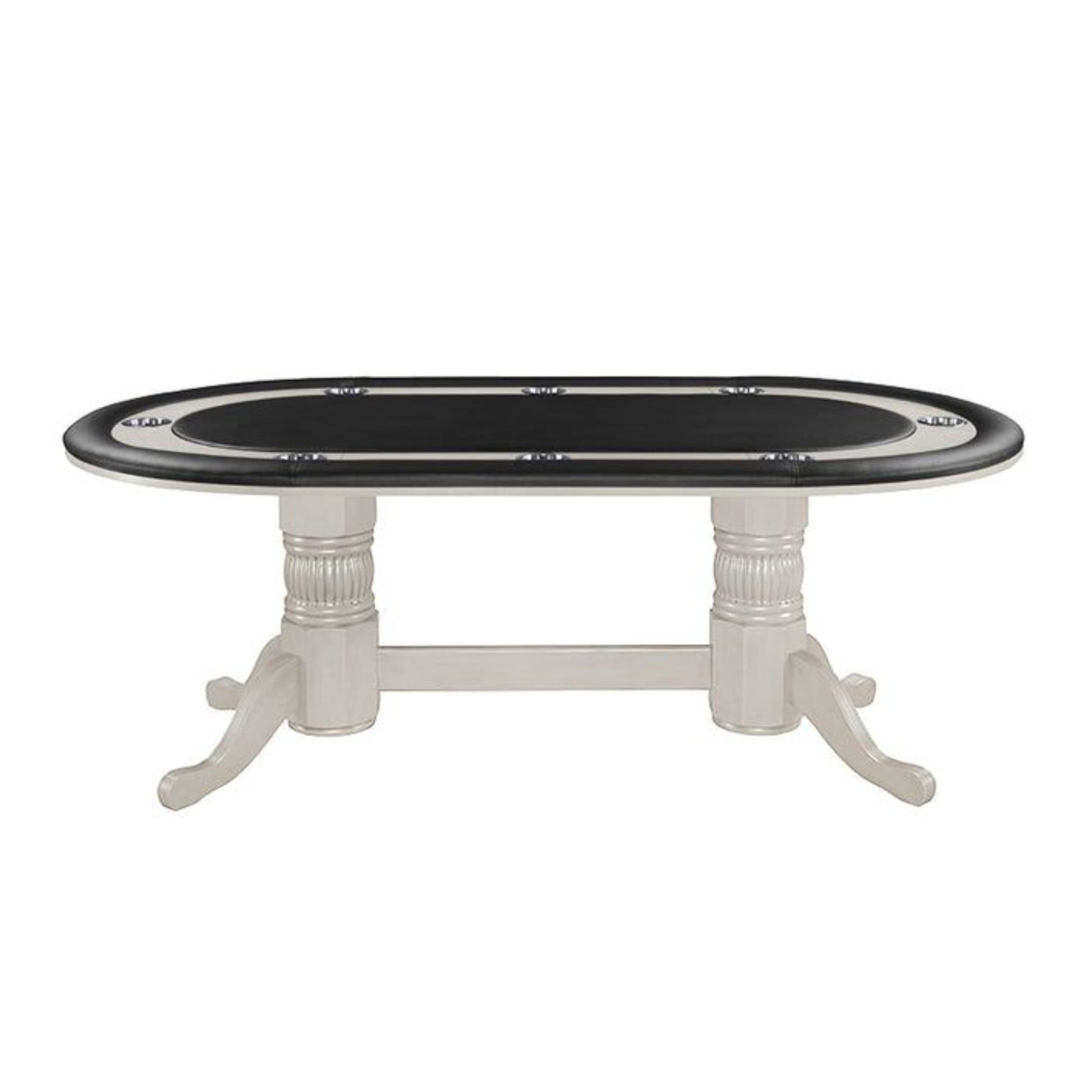 Antique white coloured GTBL84 - Texas Hold'em Poker Table