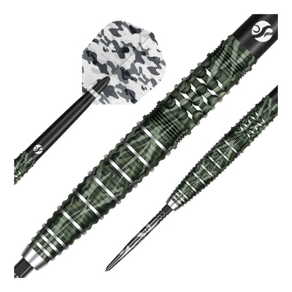 Camo Ghillie Turbo Point 90% Steel Tip Darts by Shot
