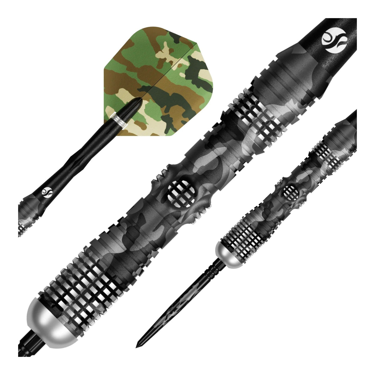 Camo Longshot Turbo Point - 95% Steel Tip Darts