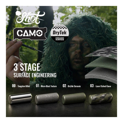 Camo Longshot Turbo Point - 95% Steel Tip Darts
