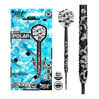 Camo Polar Turbo Point - 90% Steel Tip Darts