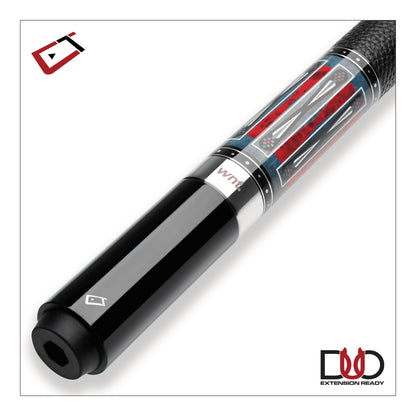Cuetec Cynergy Nineball Series Indigo Blue Stain Carbon Fiber Cue