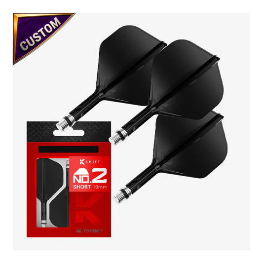 Custom Design K-Shift No.2 Integrated Flights - Black | Shipped Fast in Canada