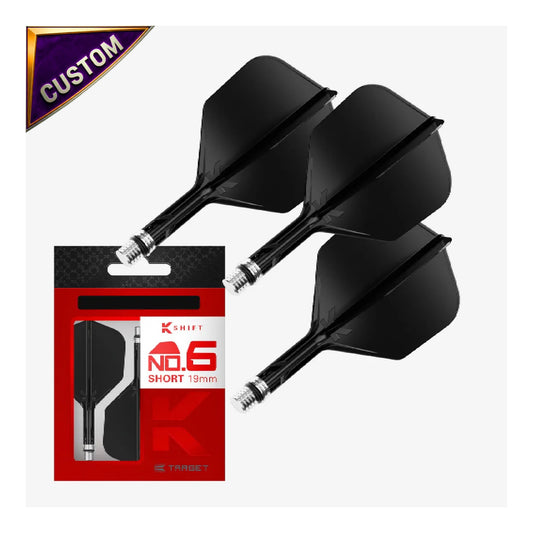 Custom Target Darts K-Shift No.6 - Black | Kingston Billiards