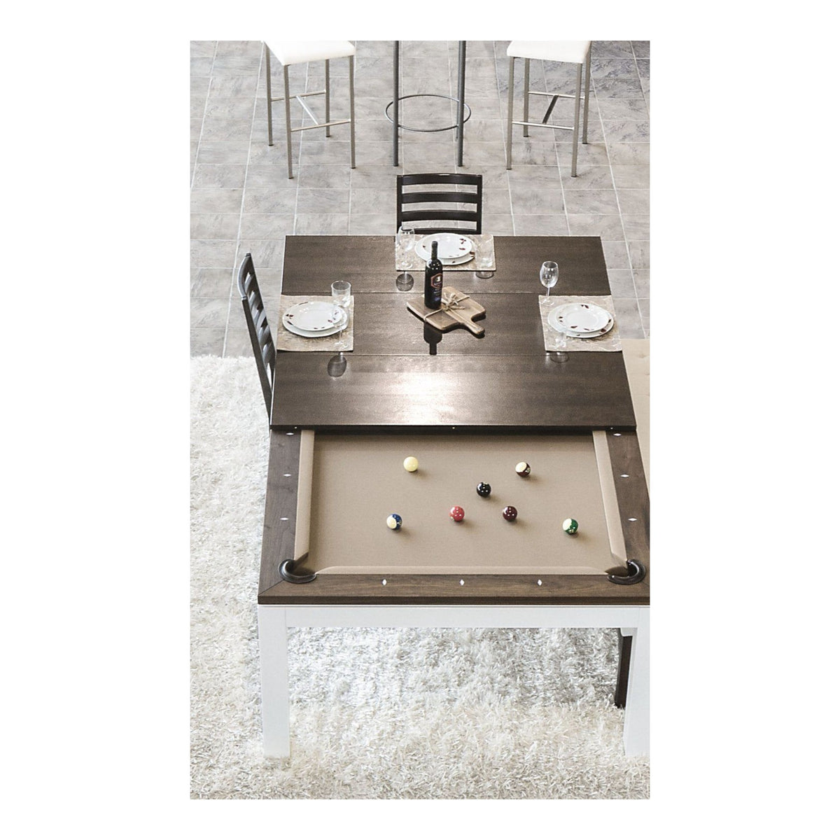 La Condo Duo Convertible Pool & Dining Table