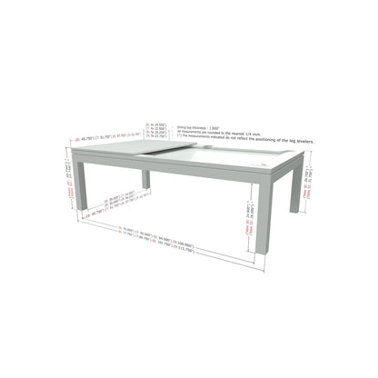 La Condo Duo Convertible Pool & Dining Table