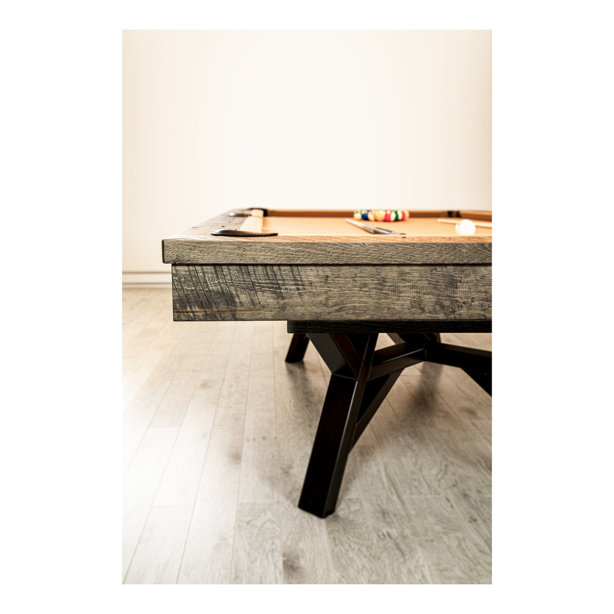 La Forge Custom Pool Table | Solid Pine & Steel Billiard Table
