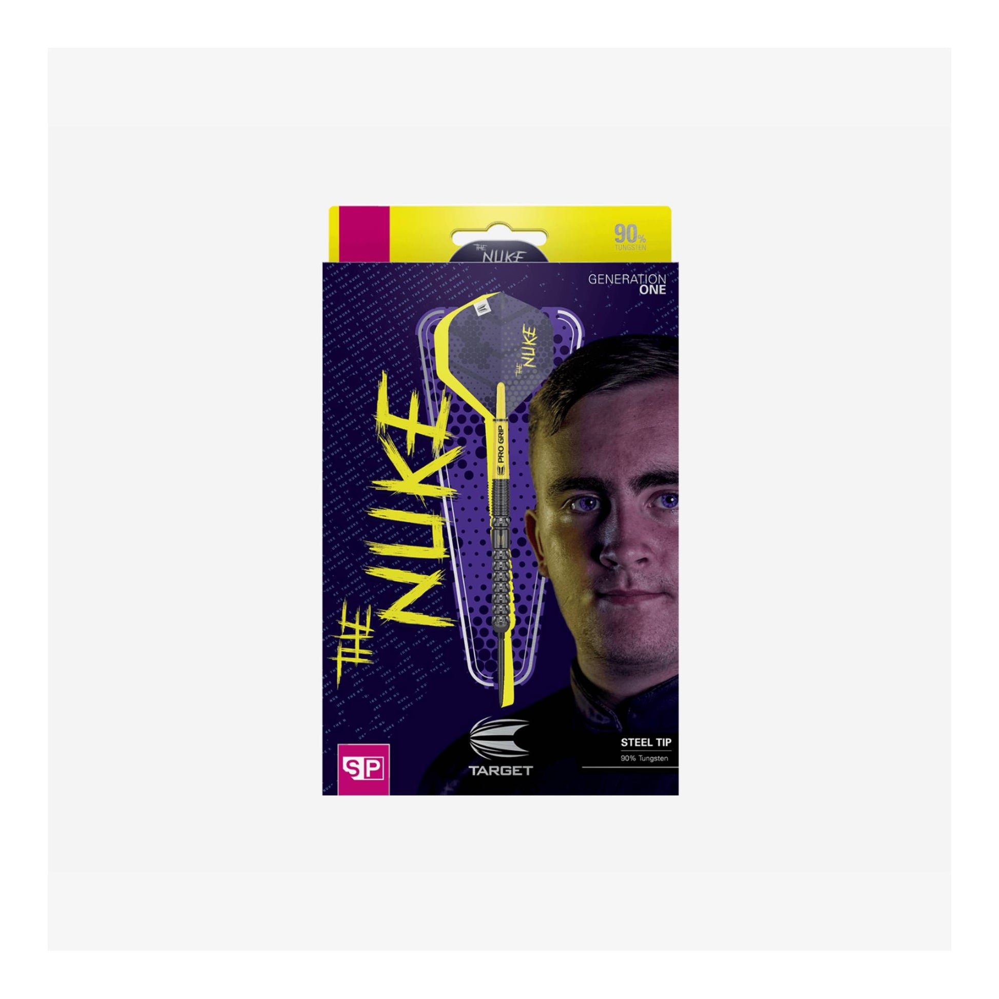 Luke Littler G1 SP darts aligned side by side, showing barrel, shaft, and flight profile