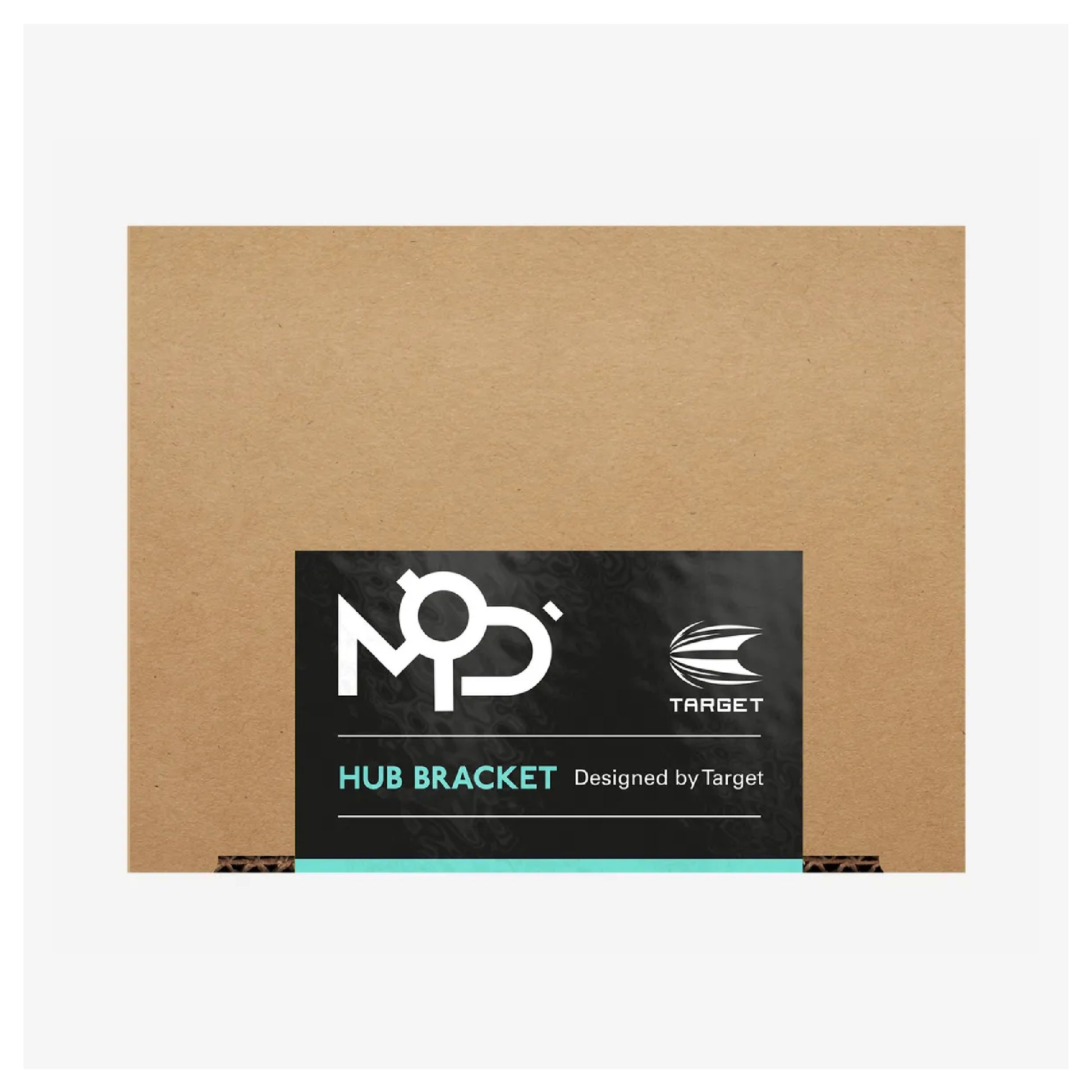 MOD Hub Bracket angled view – essential dartboard accessory for quick rotation and switching