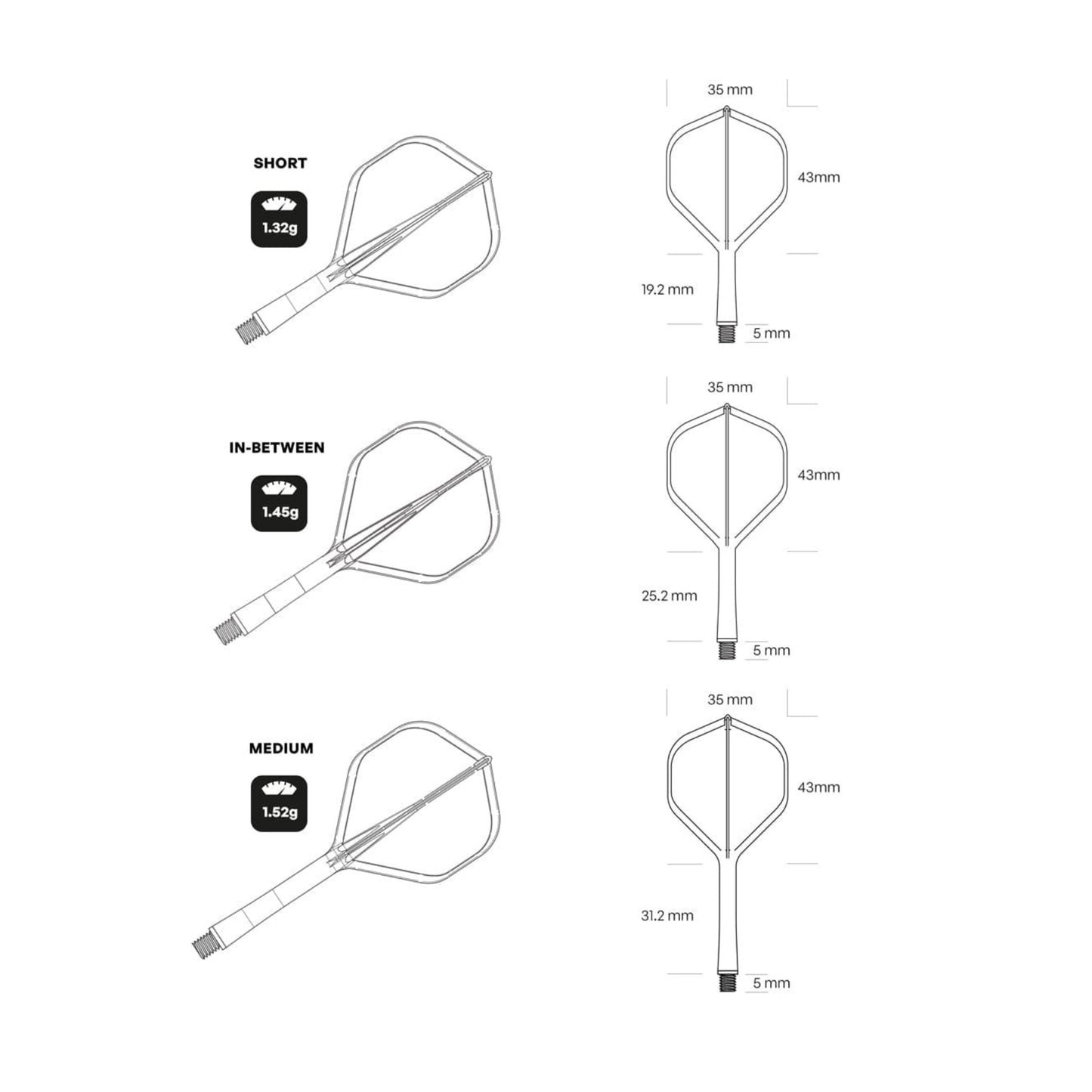 Shot Flight Deck Integrated Flight & Shaft System - Carbon Reinforced - Ships from Canada