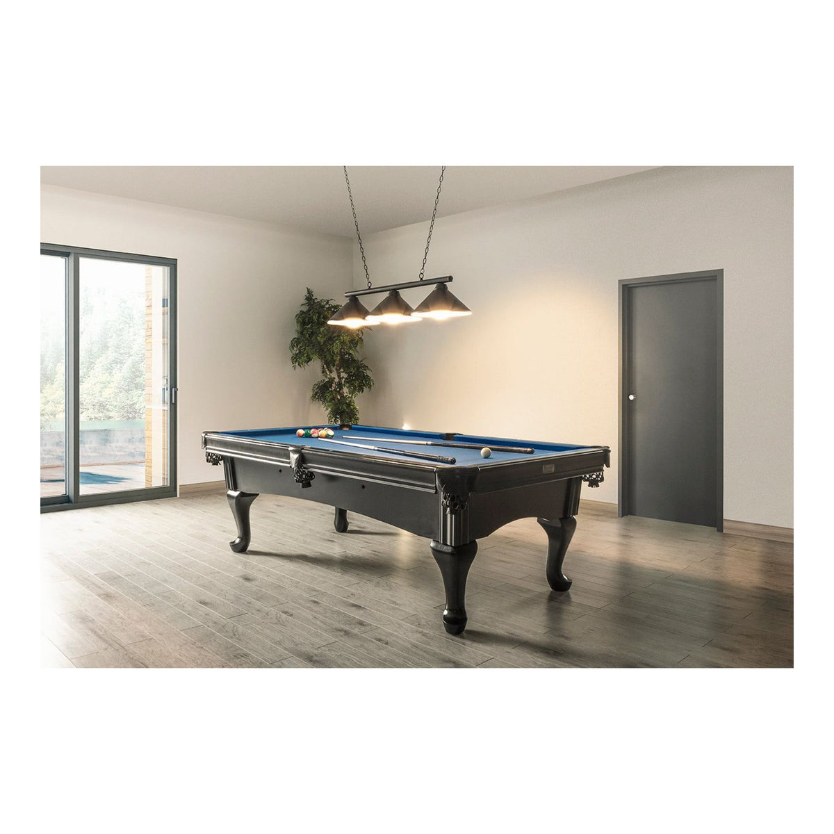Queen-Ann II Custom Pool Table