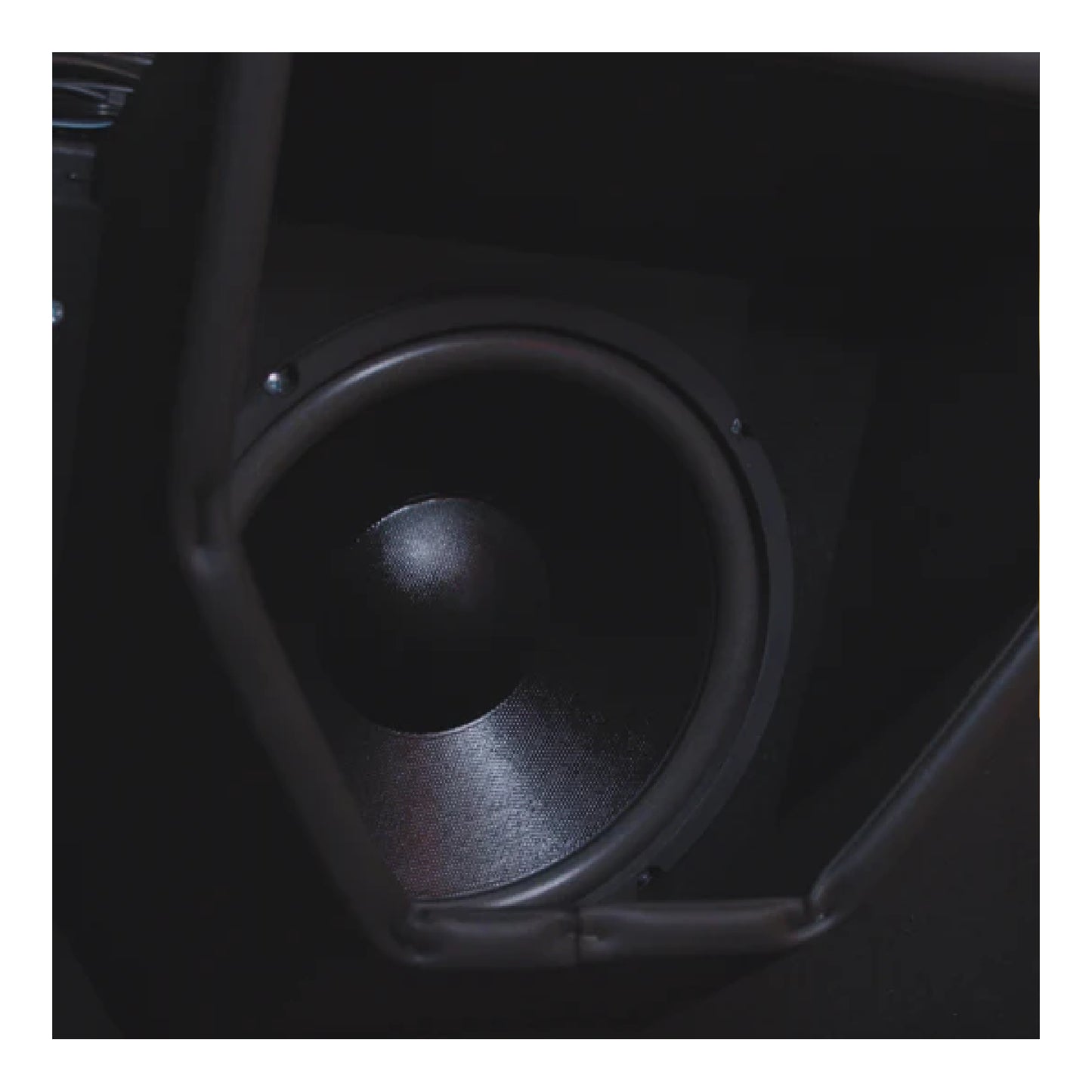 Car subwoofer installed in a vehicle's door panel
