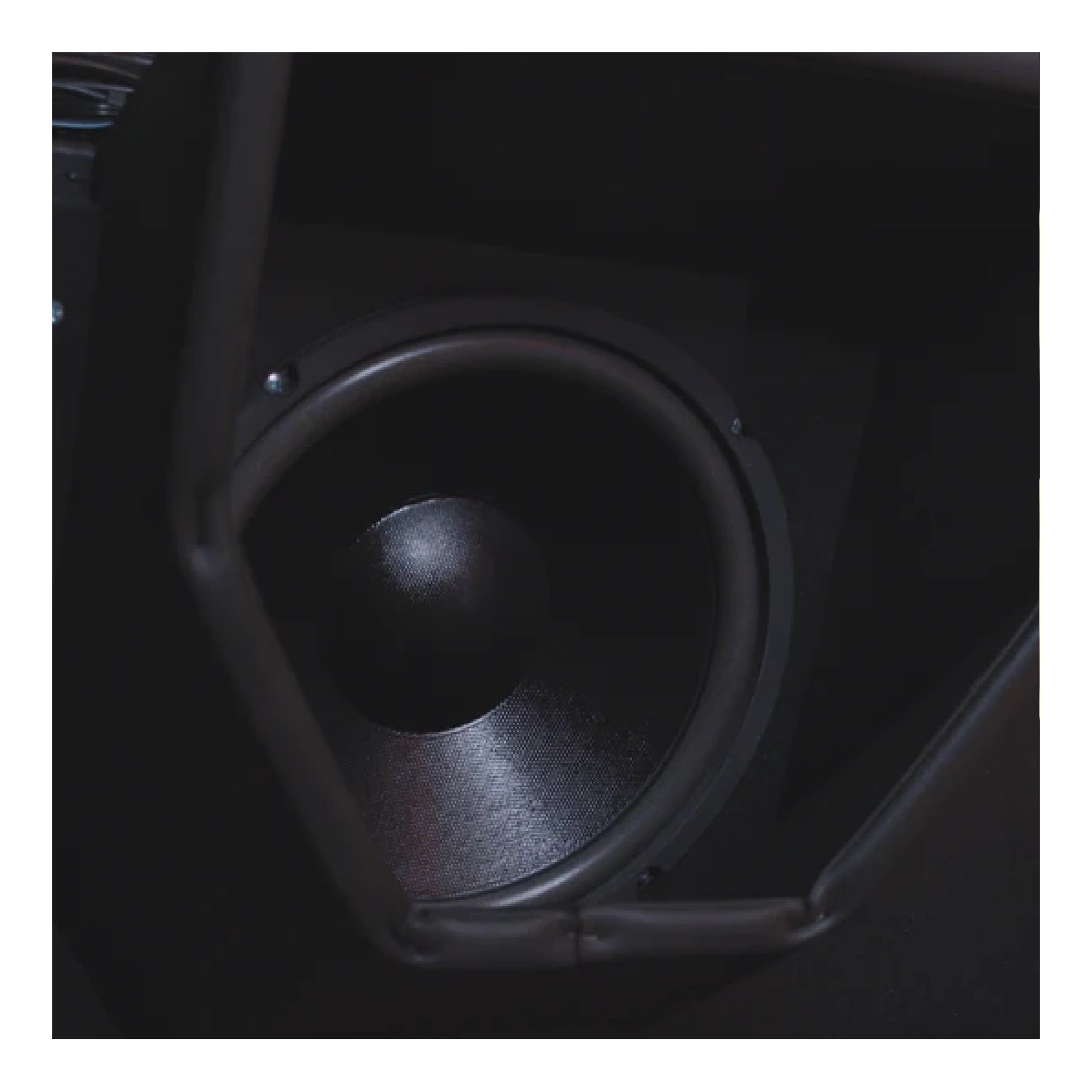 Car subwoofer installed in a vehicle's door panel