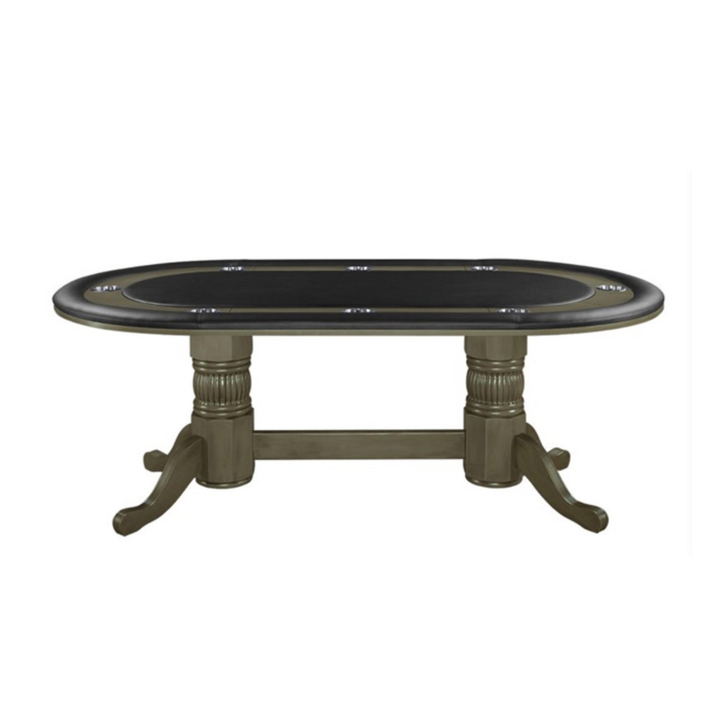 Slate  coloured GTBL84 - Texas Hold'em Poker Table 