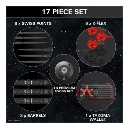 All accessories included: two sets of K-Flex, two sets of Swiss Points, and the black Swiss Point keyring tool.