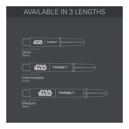 A 3-pack of the Star Wars Pro Grip shafts in Grey