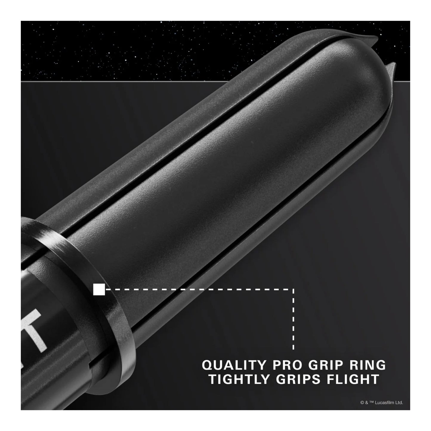 A close-up of the Pro Grip shaft.