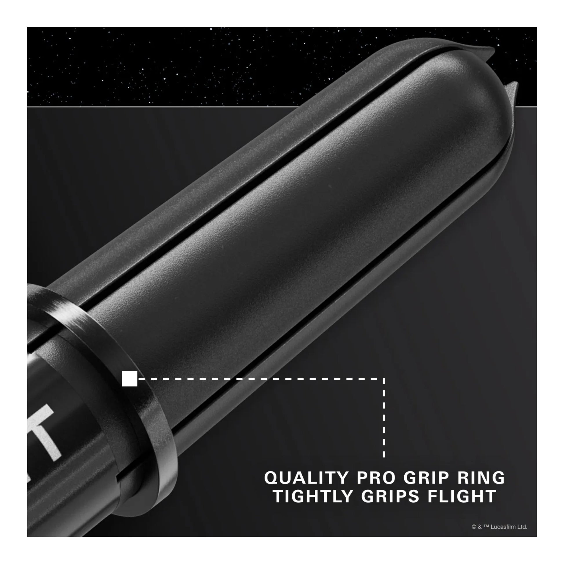 A close-up of the Pro Grip shaft.