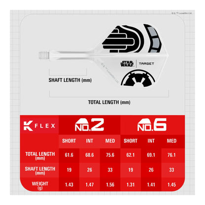 A view from the back of the No.6 flight, showing its aerodynamic profile and Star Wars branding.