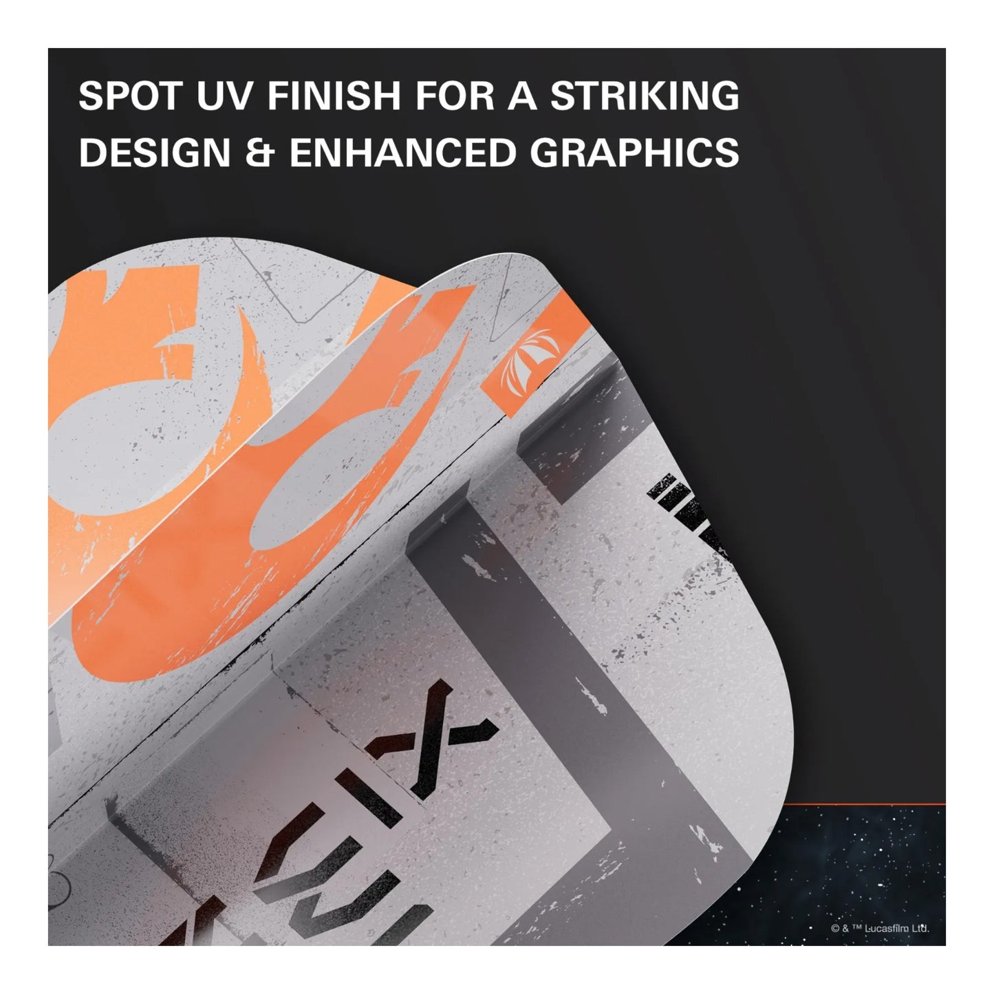 The official Star Wars X-Wing Pro Ultra dart flight