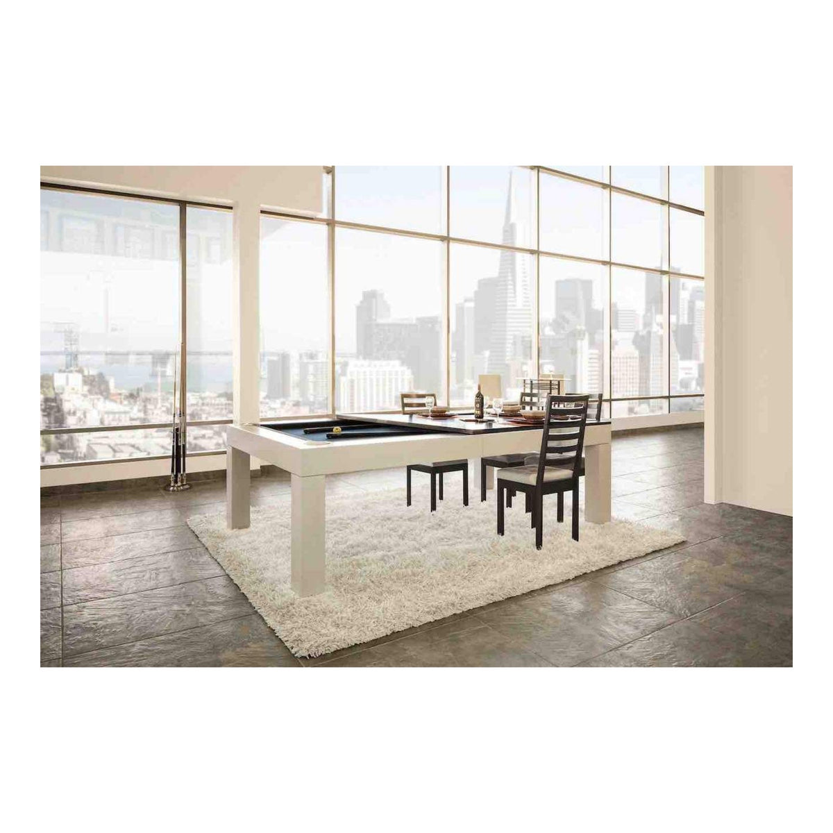 The Touch Dining Series: Premium Solid Wood Pool Table