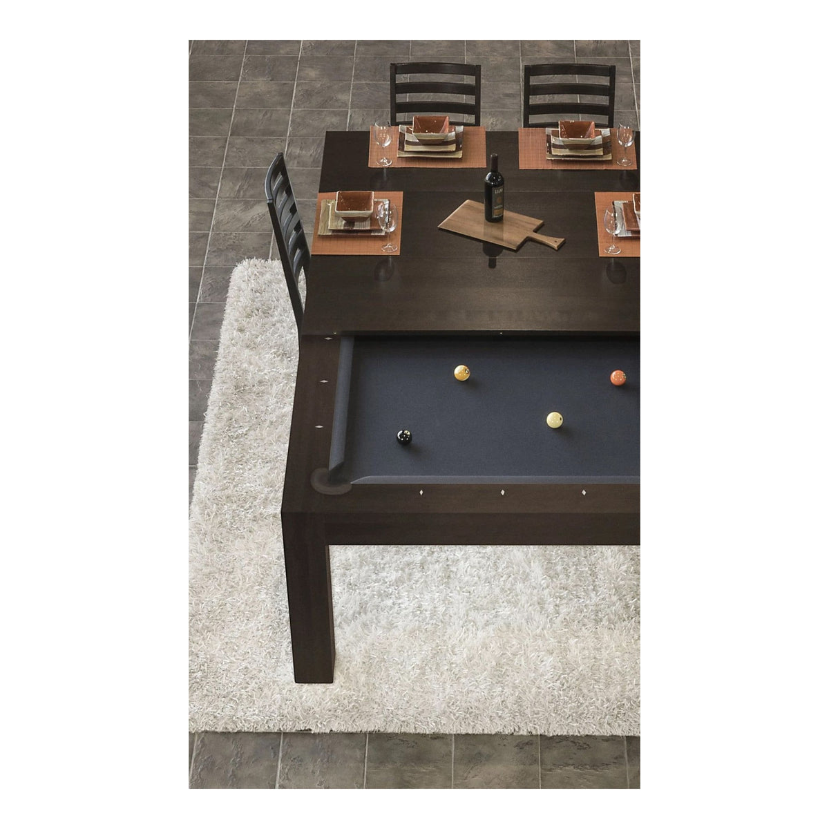 The Touch Dining Series: Premium Solid Wood Pool Table