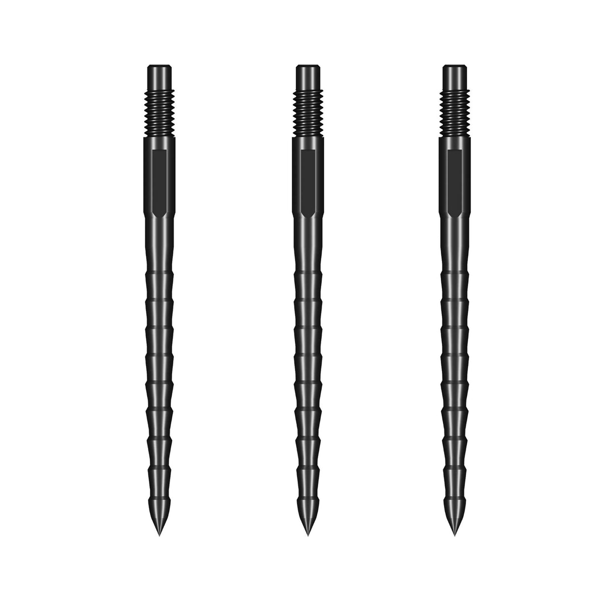 Shot Turbo RS Steel Tip Dart Points - Black